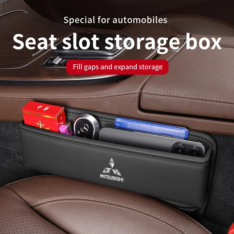 

Car Seat Gap Multifunction Crevice Storage Box For Mitsubishi Outlander Pajero Lancer Evolution X Ralliart Asx L200 Colt Triton