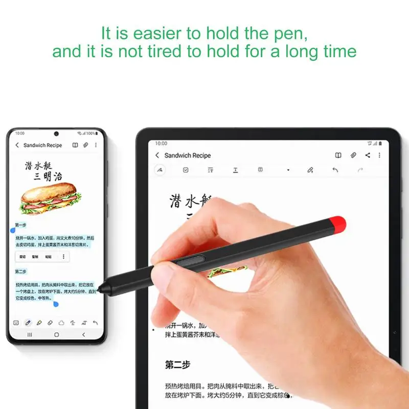 Soft Silicone Pen Case For Sam-sung Galaxys Tab S-Pen | Fruit & Vegetable Color Matching Drop Protection Sleeve Accessories
