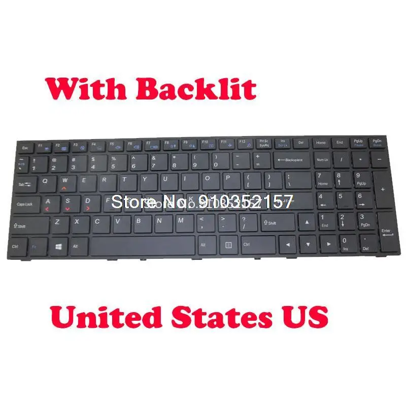 English US UK Backlit Keyboard For CLEVO P670 P671SW P670RA P670RS P670SA P670SE P670SG P641RF P671RA P671RS P671SA P671SE/SG