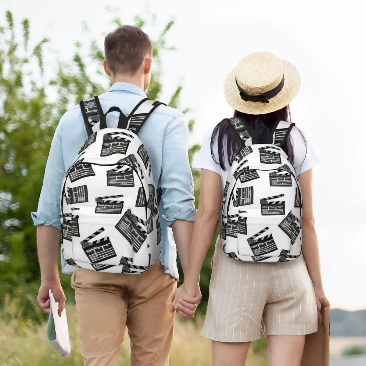 

Every Night Is Movie Night Backpack Student BookBag Children School Bag Laptop Shoulder Bags for Boys Girls