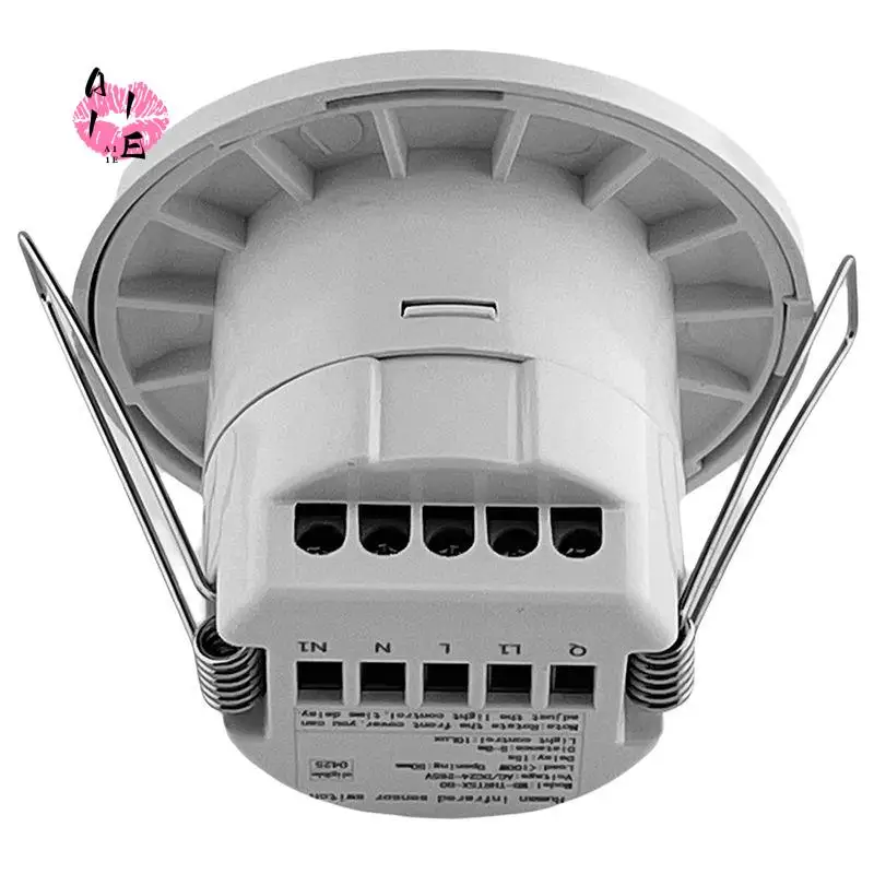 A11E-New 24-265V Recessed Sensor Smart PIR Infrared Body Motion Light For Stair Corridor Car Park Light