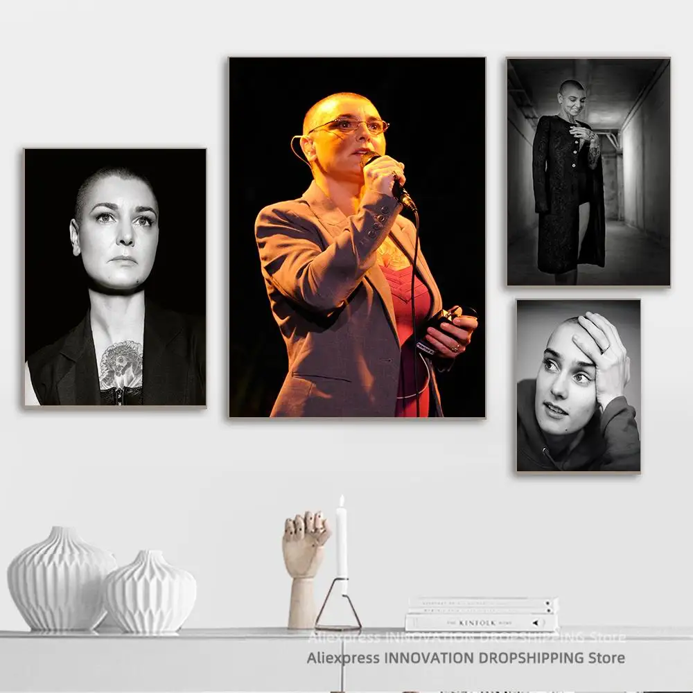 Sinead Oconnor Singer Band Cover Album Music Star Celebrity Poster Canvas Painting Wall Art Print Pictures Interior Home Decor