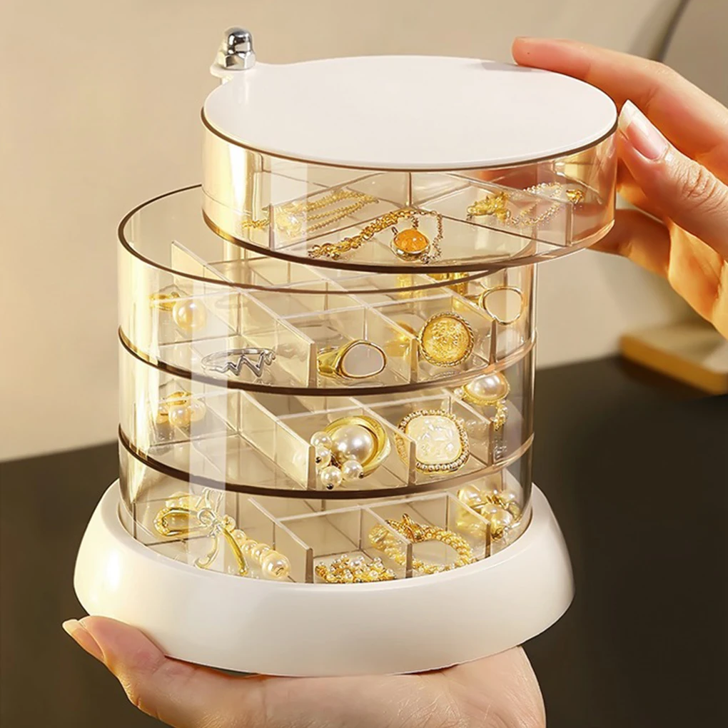 

Clear Ring Organizer Jewelry Neatly Stored And Visible And Jewelry Is Not Wrapped Neatly