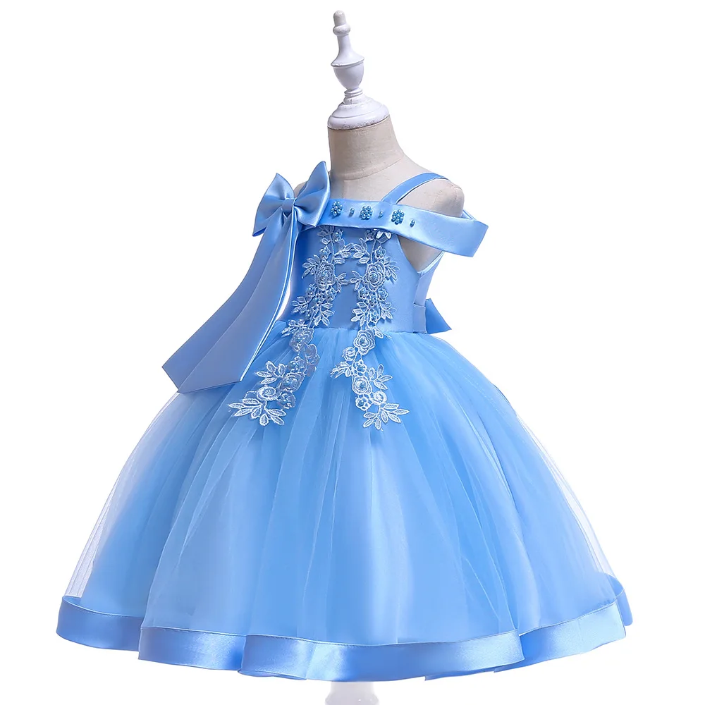 Flower Girls Dress Princess Wedding Party Dresses Children Kids Prom Gown Vestidos Formal Baby Christmas Children Clothing
