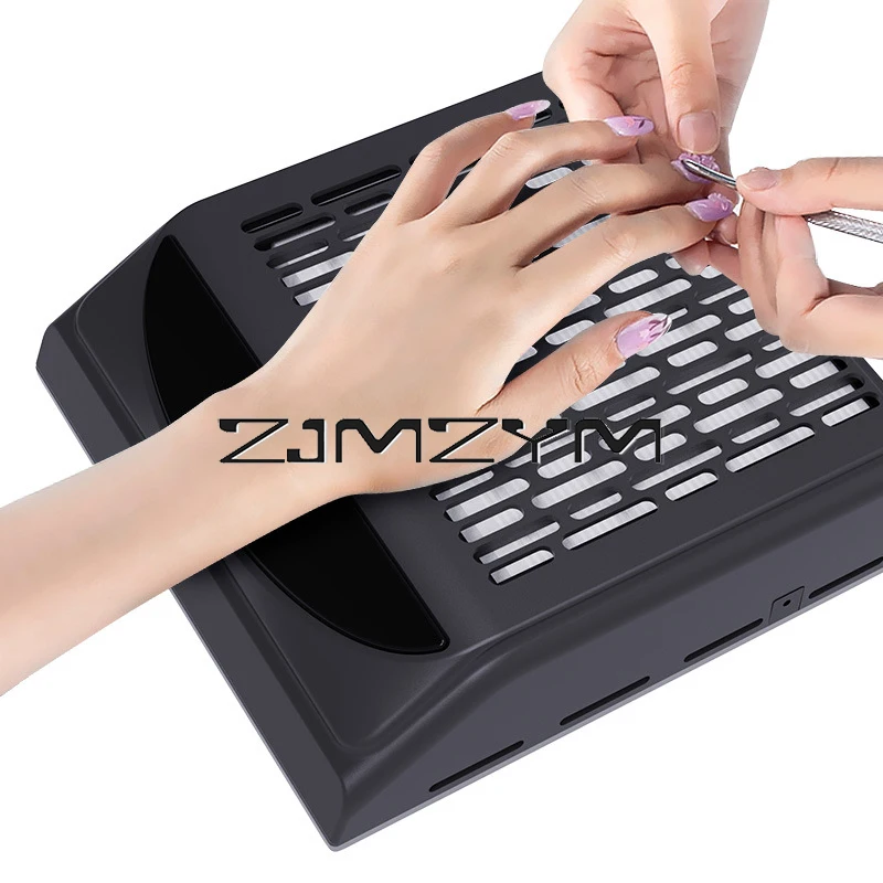 Penyedot debu kuku 100W, penyedot debu kuku dapat diatur kecepatan tinggi dengan Filter yang dapat digunakan kembali mengurangi debu peralatan kuku