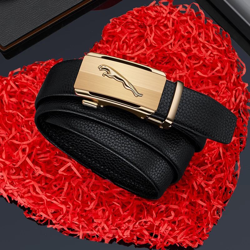 

Men's automatic buckle waist belt genuine leather fashion belt personalized business belt