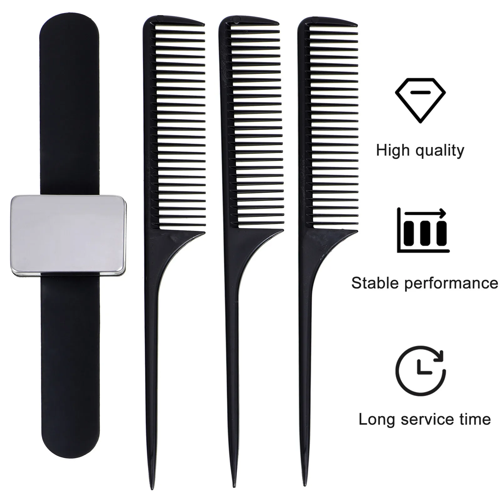 

1 set Pin Cushion Holder Bracelet Strap For Hairdresser Metal Bobby Pin Magnetic Iron Wrist Ring Salon Supplies Lightweight