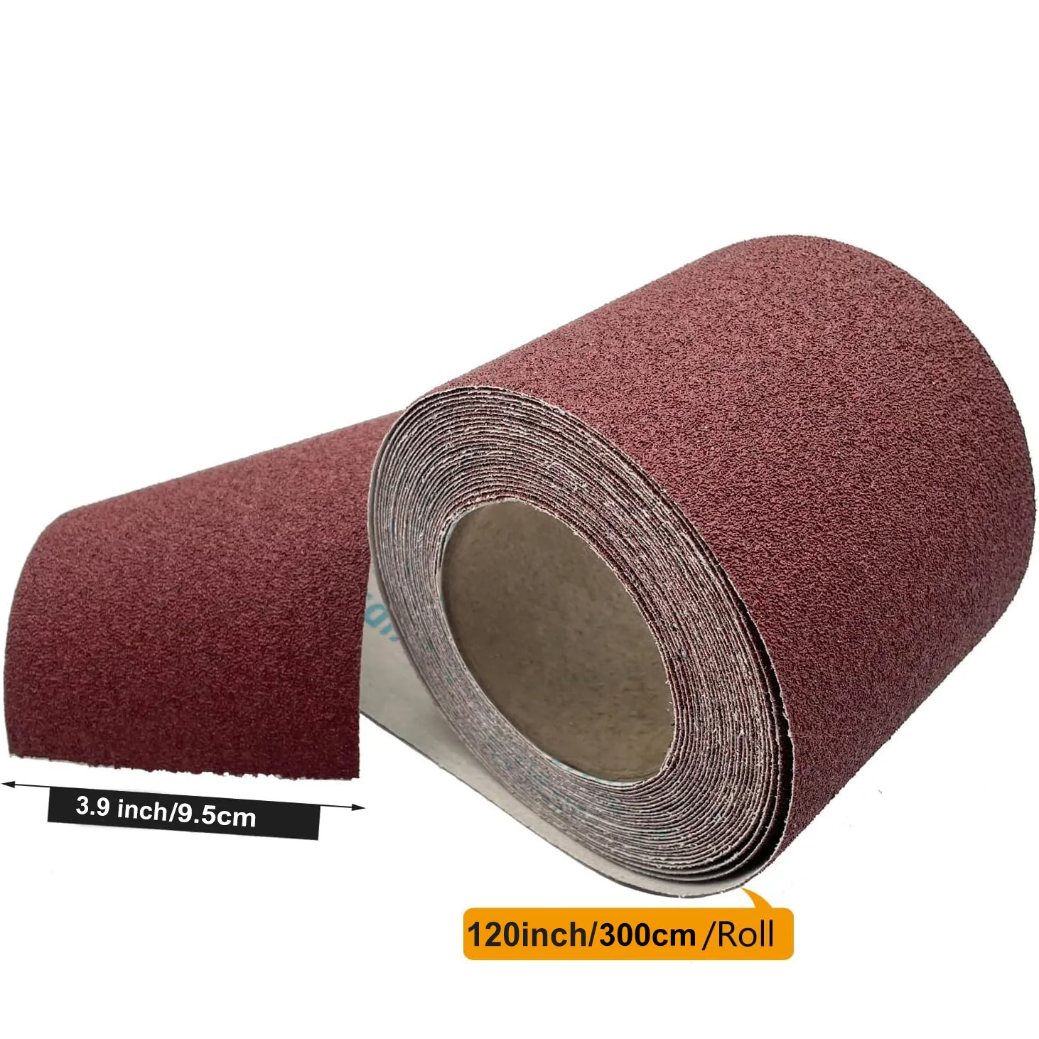 9.5Cm/3.9Inch Wide, 60-600 Grit Aluminum Oxide Sandpaper Rolls Are Suitable for Metal Grinding, Wood Polishing, Furniture Edge Finishing, Car Polishing, and Are the Perfect Household Product for Various Projects, with a Wide Range of Applications