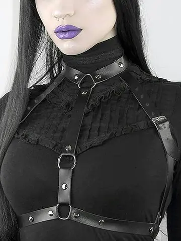 Fashion Belt Street Style Chest Harness Belt Suspenders for Women Decoration  Punk Rock Leather Belt Gothic Clothing Accessories