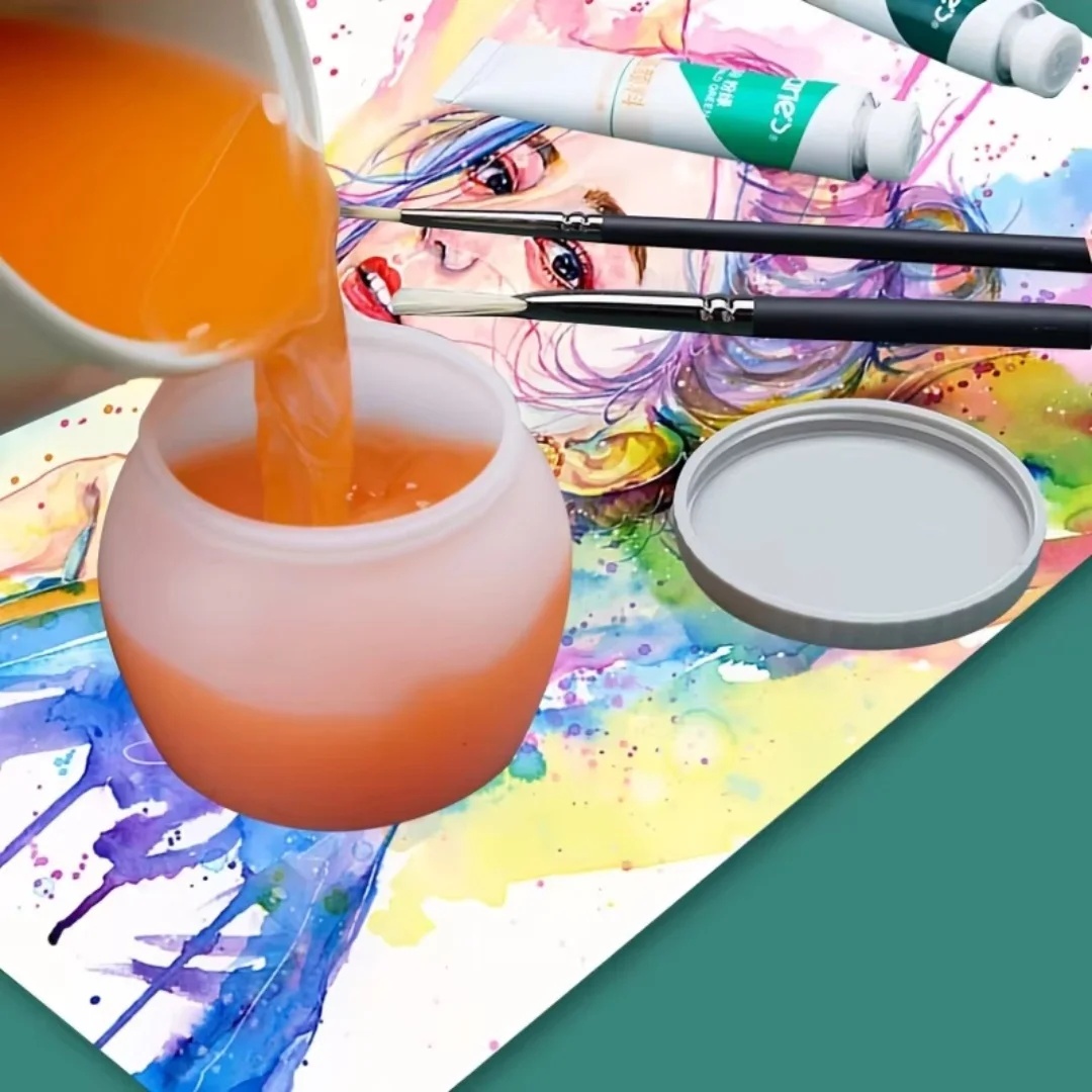 Pen washing bucket for art students, multifunctional stainless steel filter pen washing bucket view 5