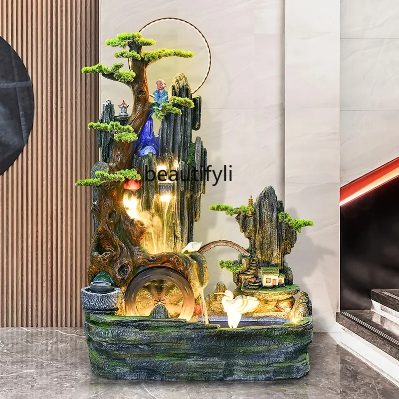 

Cy Living room landscape rockery flowing water, fountain fish pond decoration landscaping ornaments, balcony store lucky landing