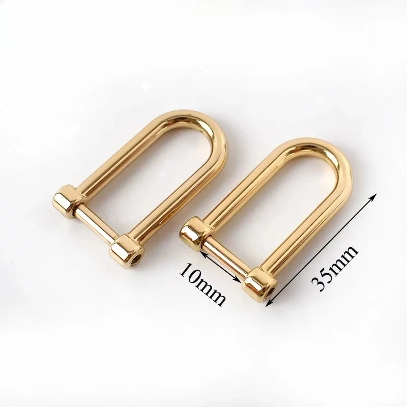 2/4/10P 10 مللي متر حقيبة معدنية D حلقة مشبك Blet للإزالة حلقات المسمار المشبك الأمتعة Starp شماعات حلقة هوك إكسسوارات الأجزاء الداخلية للكمبيوتر