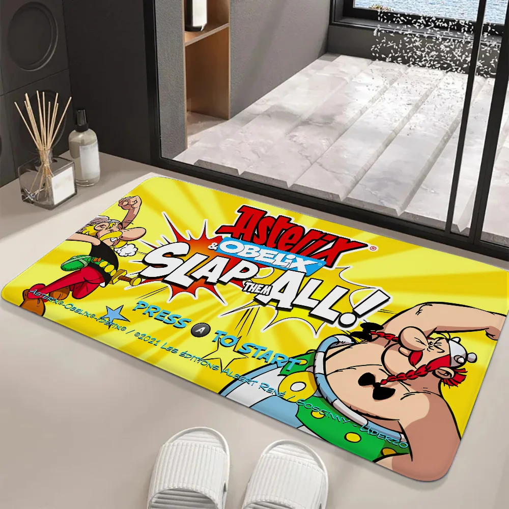 1PC Anime A-Asterix And O-Obelix Room Mats Retro Multiple Choice Living Room Kitchen Rug Non-Slip Welcome Rug