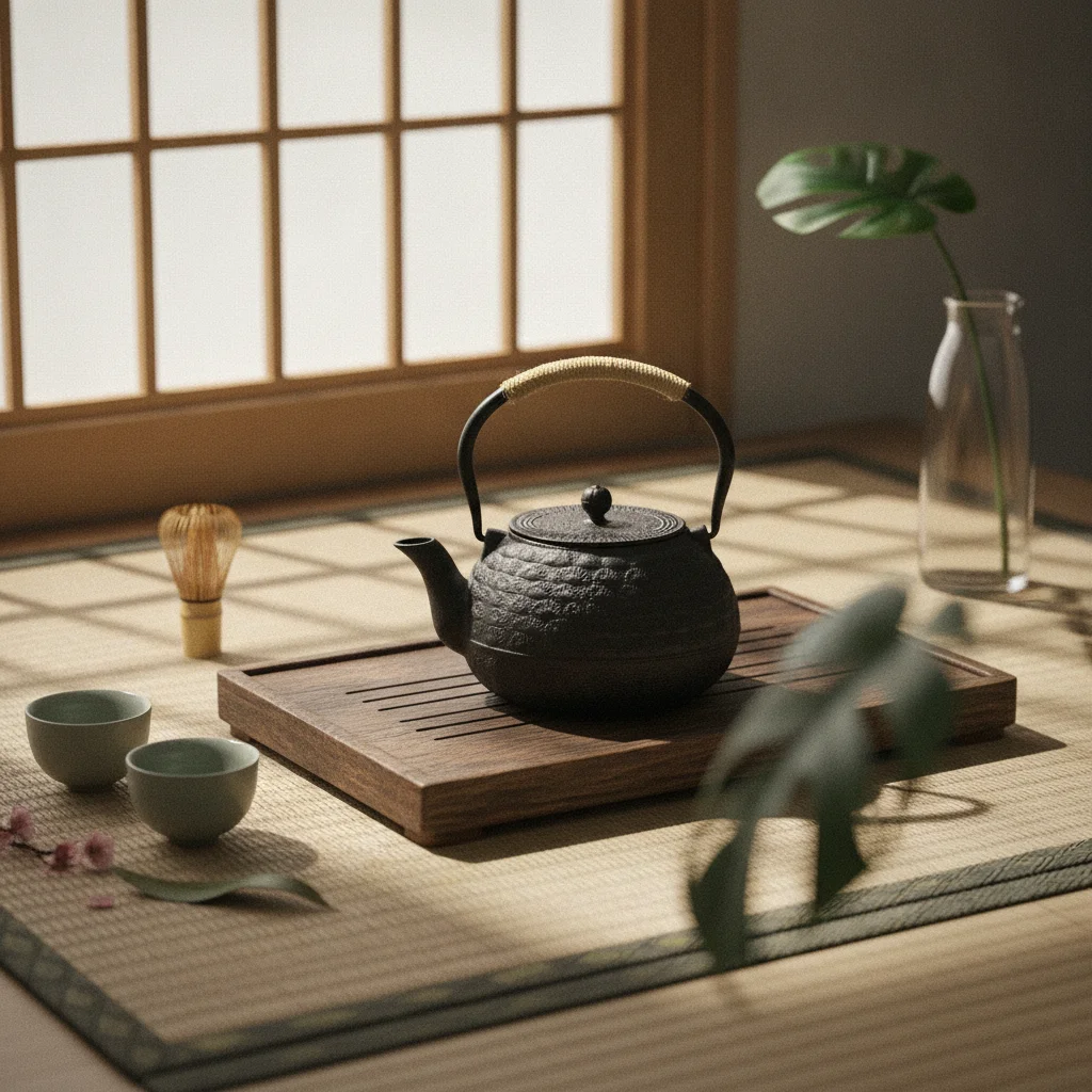 Cast Iron Teapot Classic Teapot with Lid Tetsubin Traditional Kettle Loose Leaf for Tea Lovers, Kitchen