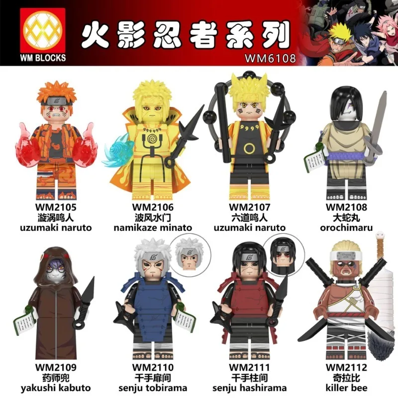 Naruto Anime figurine ornements enfants assemblés jouets bricolage modèle poupée personnages de dessins animés périphérique anniversaire fournitures cadeau