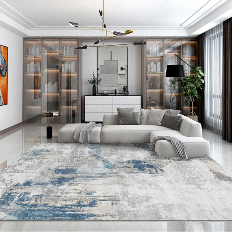 Light Luxury Splashing Ink Living Room Large Area Carpet Bedroom Decor Rugs Non-slip Floor Mat Lounge Rug Hotel Lobby Carpets