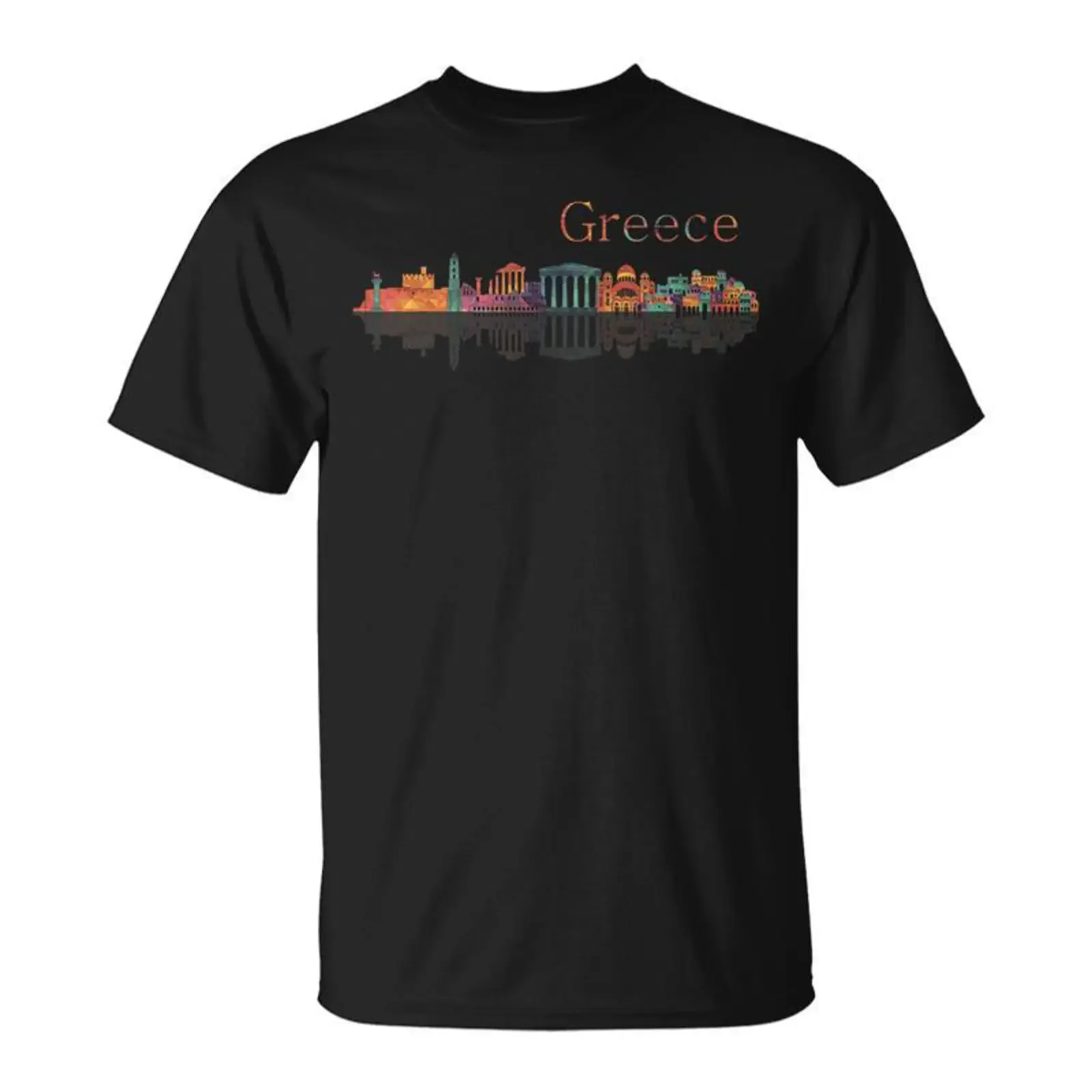 Travel Europe Greece Athens Santorini Crete Greek Vacation T Shirt Monsterry vintage Washed graphic Stylish Versatile