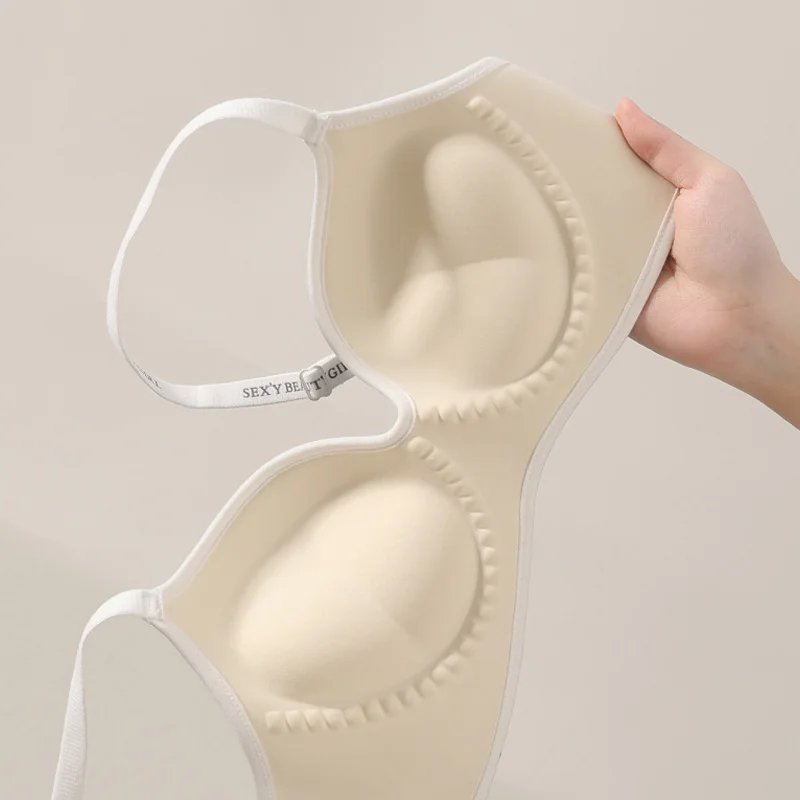 Dames Verdikte Push-Up Bh Anti-Verzakking Comfort Ondergoed Kleine Borst Sexy Backless Verzamel Bralette Geen Spoor Gewatteerde Lingerie
