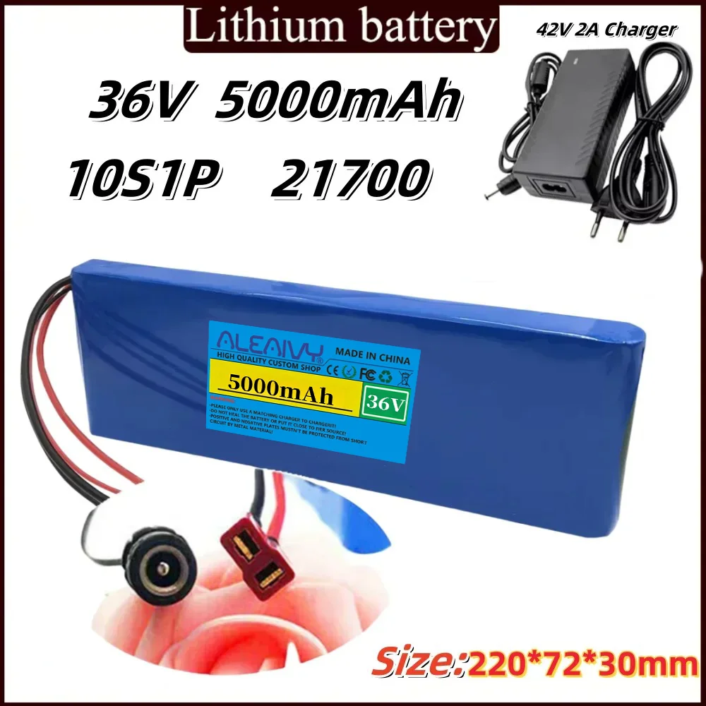 

NEW 36V 5000mAh 21700 Lithium-Ion Battery Pack Rechargeable Batteries for Car Bicycle Scooter 20Ah BMS 500W.
