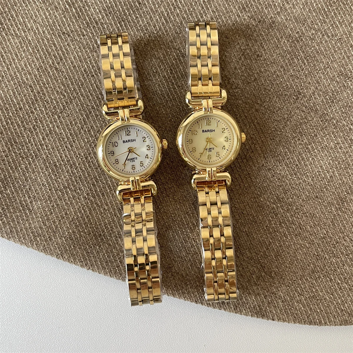 Luksusowy zegarek damski z miniaturowym mechanizmem kwarcowym, w stylu retro, elegancki, modny, studencki, prosty, z małym tarczą, idealny na prezent dla kobiet, oryginalny prezent.