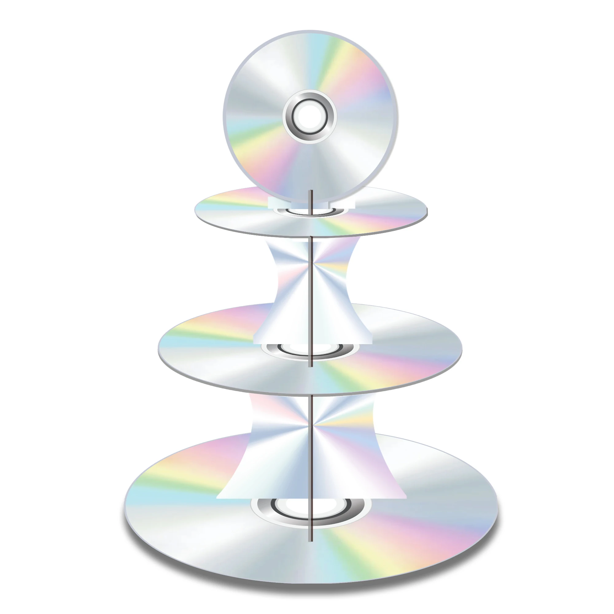 Cupcake Stand Tier - Espositore a 3 livelli per torte