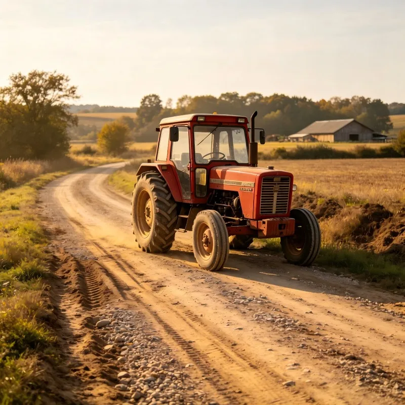 50HP 4×4 Compact Mini Tractor, 4WD Multifunctional Agricultural Farm Machinery