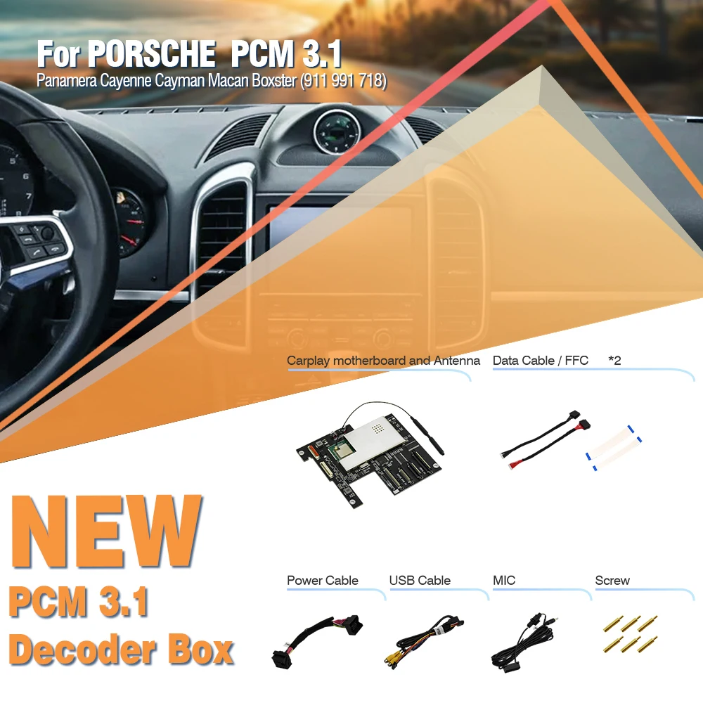AUTOTOP Linux Wireless CarPlay Interface Box für Porsche PCM 3.1 2011-2016 Panamera Cayenne Cayman Macan Boxster (911 991 718) – Detail 14