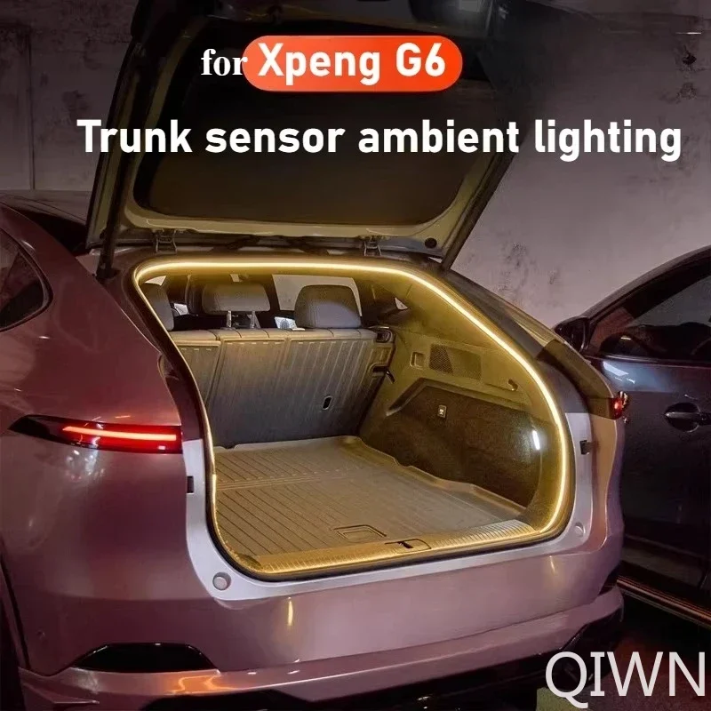 QIWN For Xpeng G6 LED car trunk light strip no drilling required ambient light lighting strip accessories modification supplies