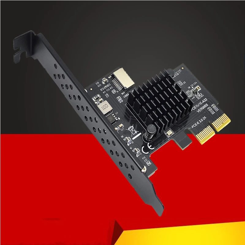 Nuovo Add on Card PCI Express 3.0 X2 USB 3.1 TYPE-E Card PCIe Front Type-C Adapter Riser Type-E USB3.1 A-KEY scheda di espansione da 10Gbps