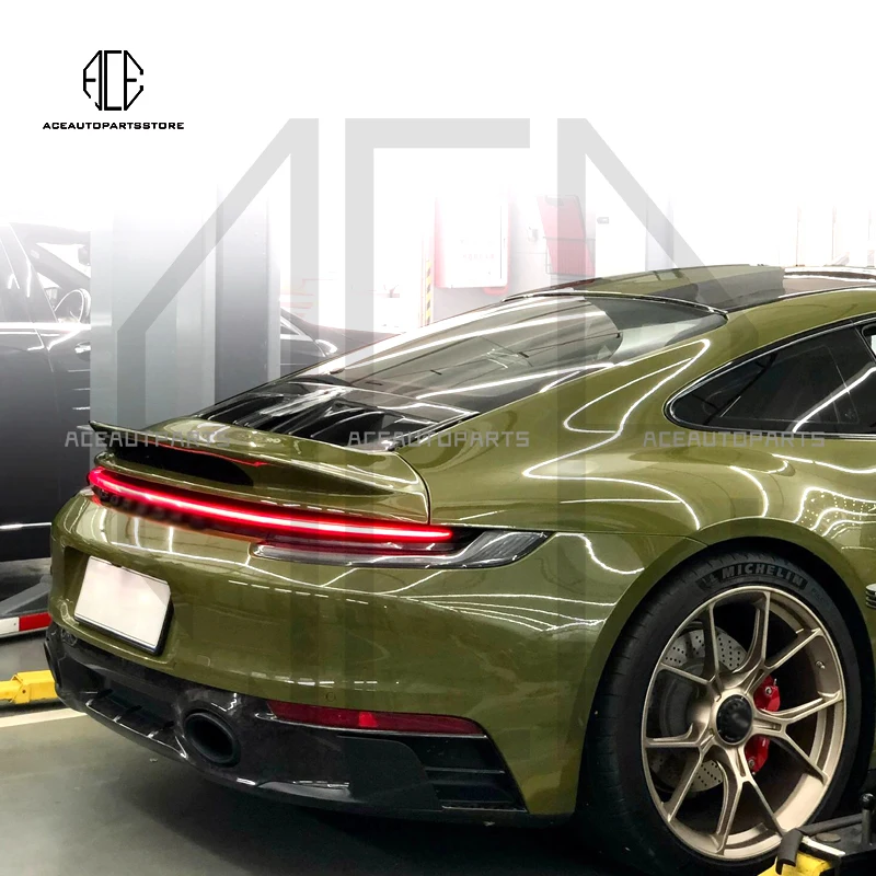 

GT3 Style Dry Carbon Fiber Rear Wing Kit Vented Deck Lid For Porsche 911 992 2019+