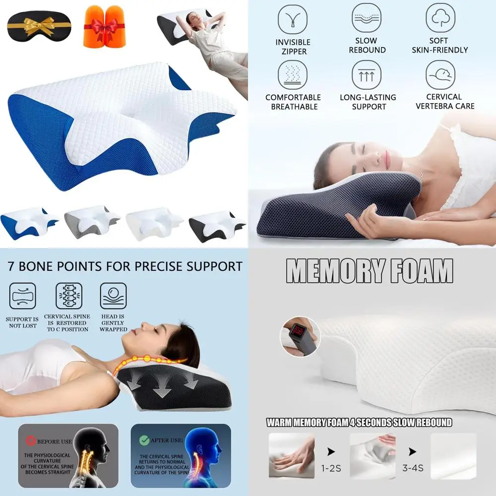 

Ортопедическая подушка Glovoro, официальная подушка Glovoro — ортопедическая подушка Dream Deep с поддержкой, которая адаптируется к вашей осанке, пена с эффектом памяти