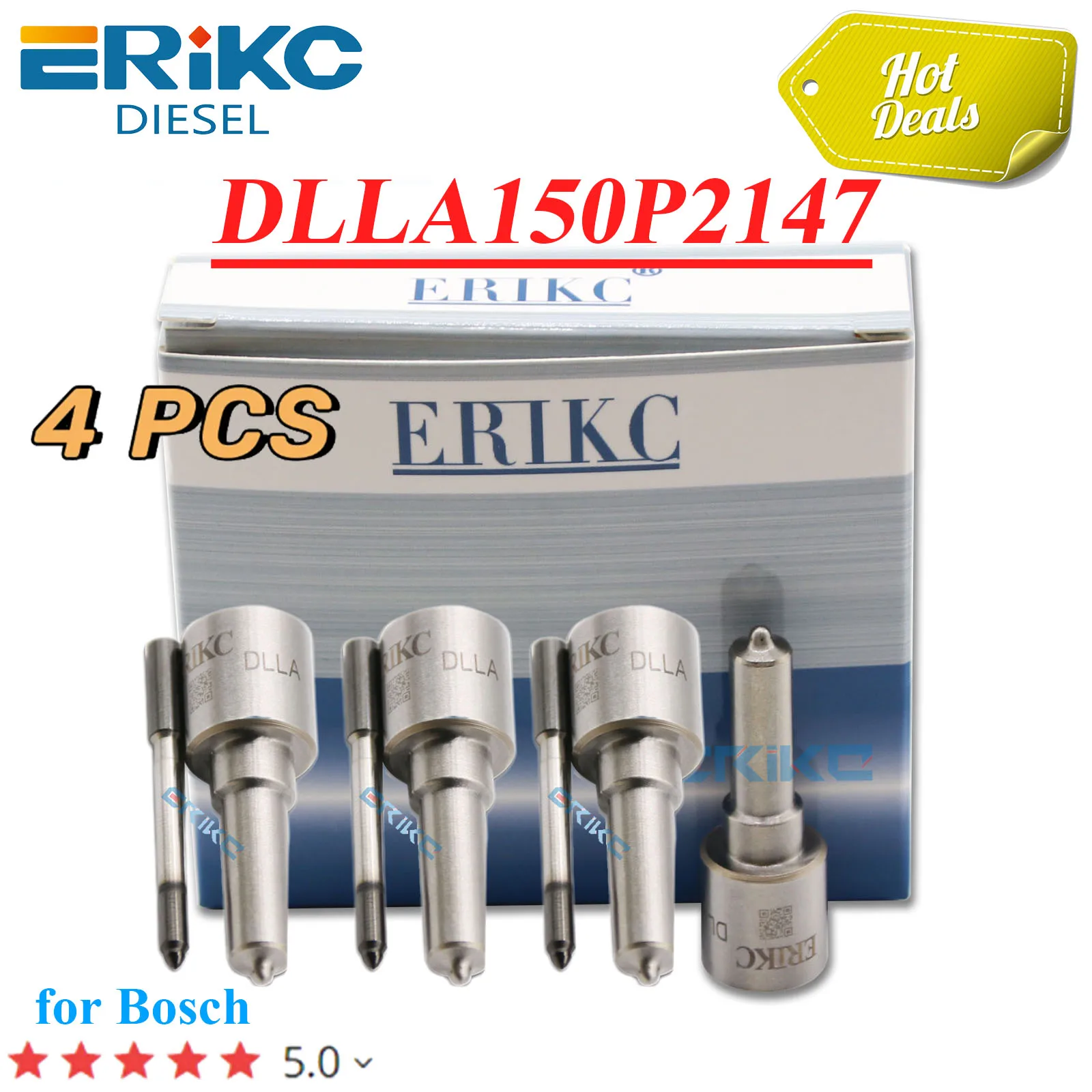 

4PC DLLA150P2147 0433172147 Fuel Injector Nozzle DLLA 150P 2147 Diesel Injection Tip For Bosch Renault 0445110375 0445110634