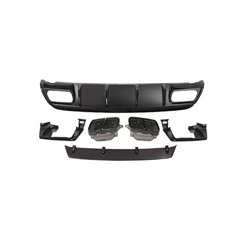 Rear Lip For Mercedes-benz A-class W176 2013-2018 Modified A45 Kit Made Of Pp Material Original Vehicle Replacement Installation