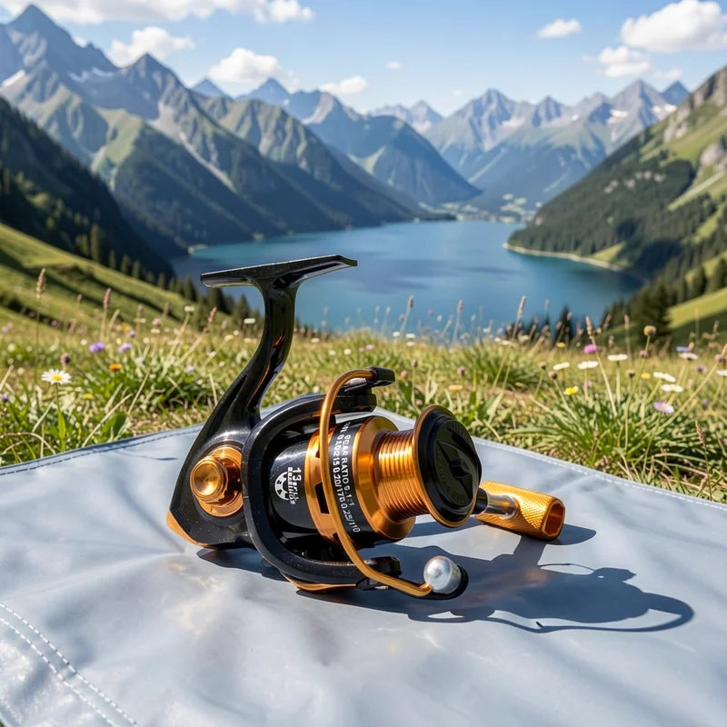 Metal Spinning Reel Long Casting CNC Machined Handle 8000 Series Carp Fishing Folding Handle Fishing Reel Knob
