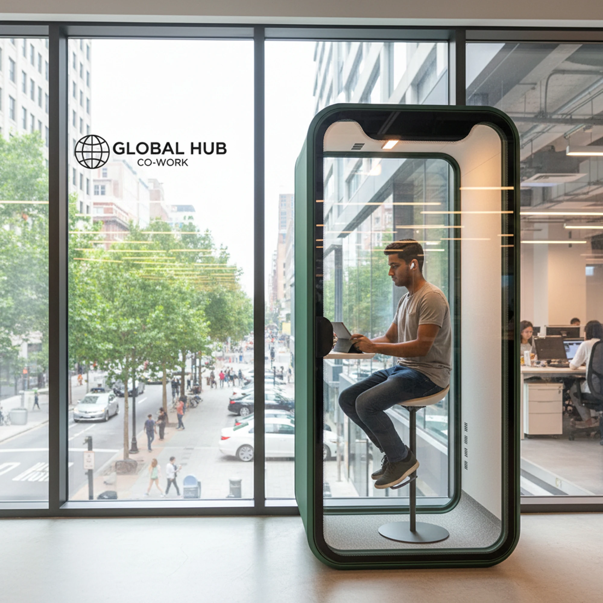 Office Furniture Soundproof Office Pods Single Person Silence Box Removable Office Phone Booth