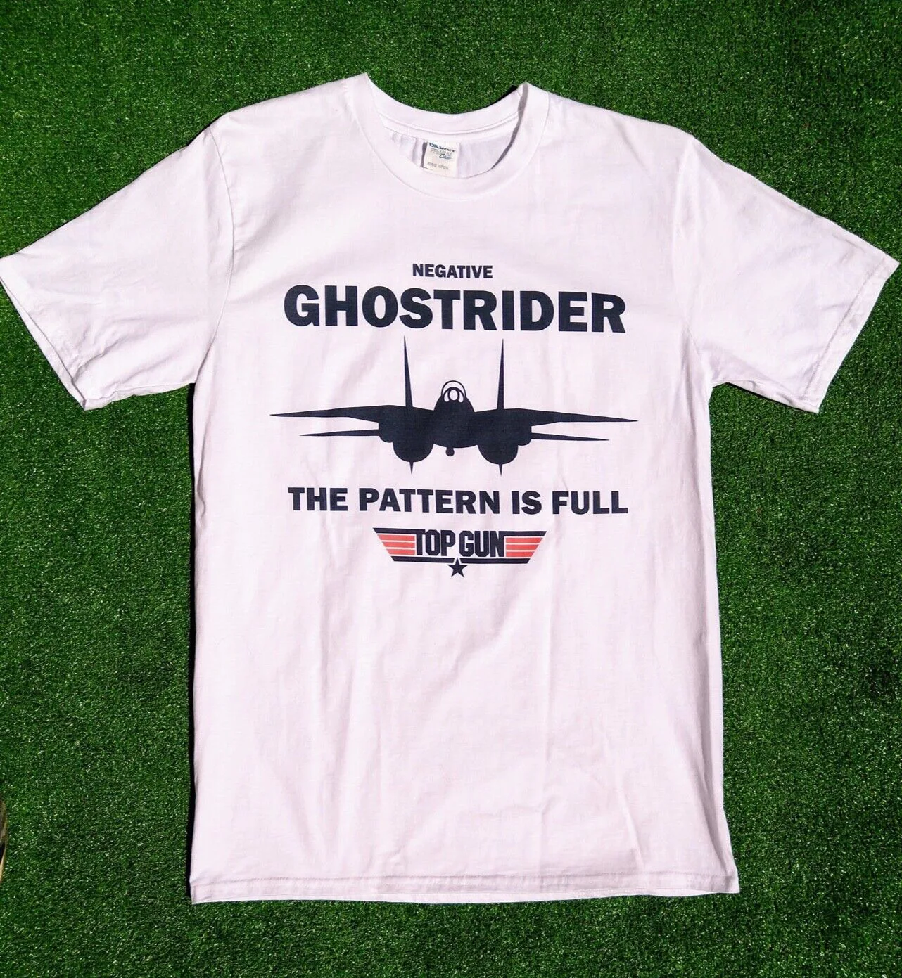 Топ пистолет Авиатор отрицательный Ghostrider рисунок полный фильм Roster M рубашка Новинка