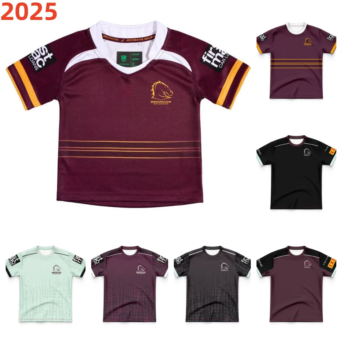 Brisbane 2025 Children's Home/Away/Training jerseys