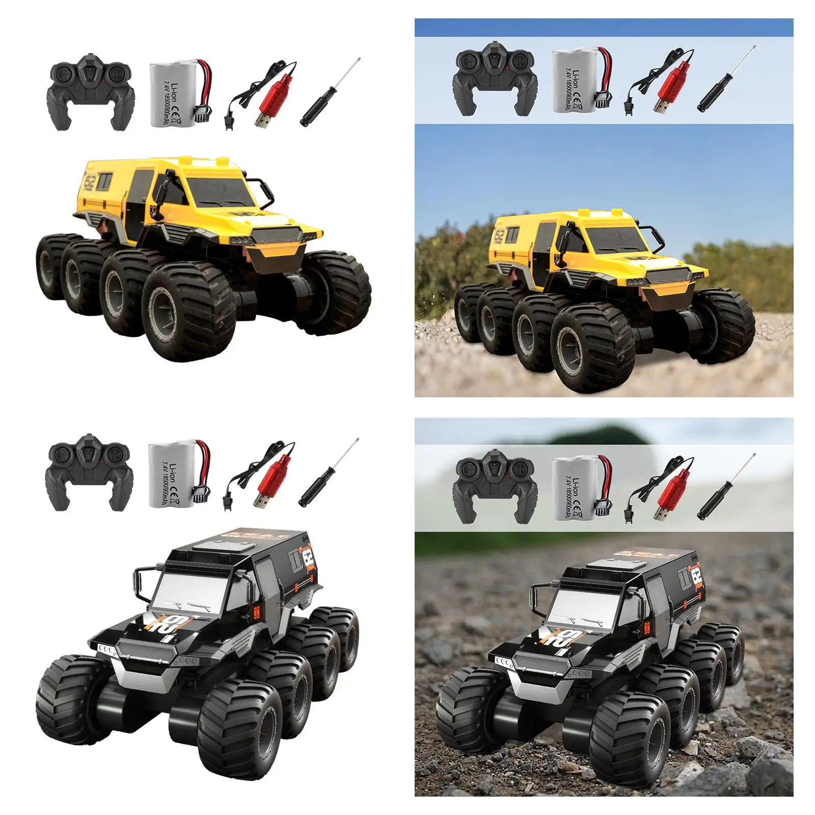 Electric RC Car Strong Driving Wear Resistant Amphibious Remote Control Car