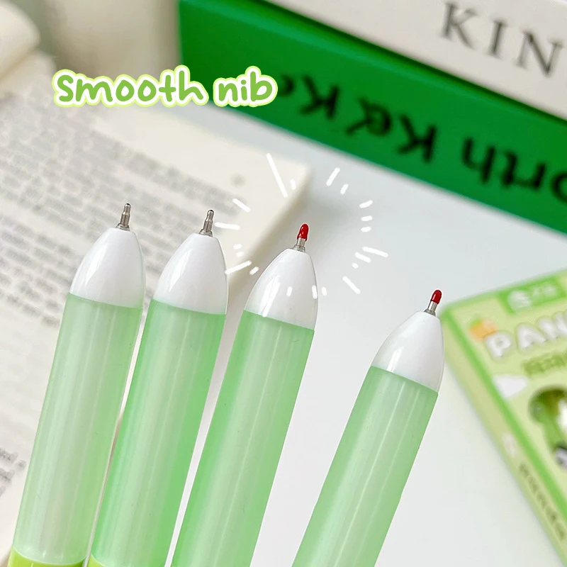 4Pcs Cute Creative Kawaii Panda Office Students Stationery School Writing Pen Ballpoint Pen Press Gel Pen Set School Supplies