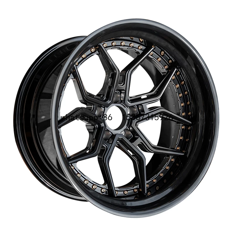 Custom Forged Car Rims 2-piece 18 19 20 21 22 23 24 26 Inch Deep Dish High Quality Aluminium T6061 Forged Rims For Cars