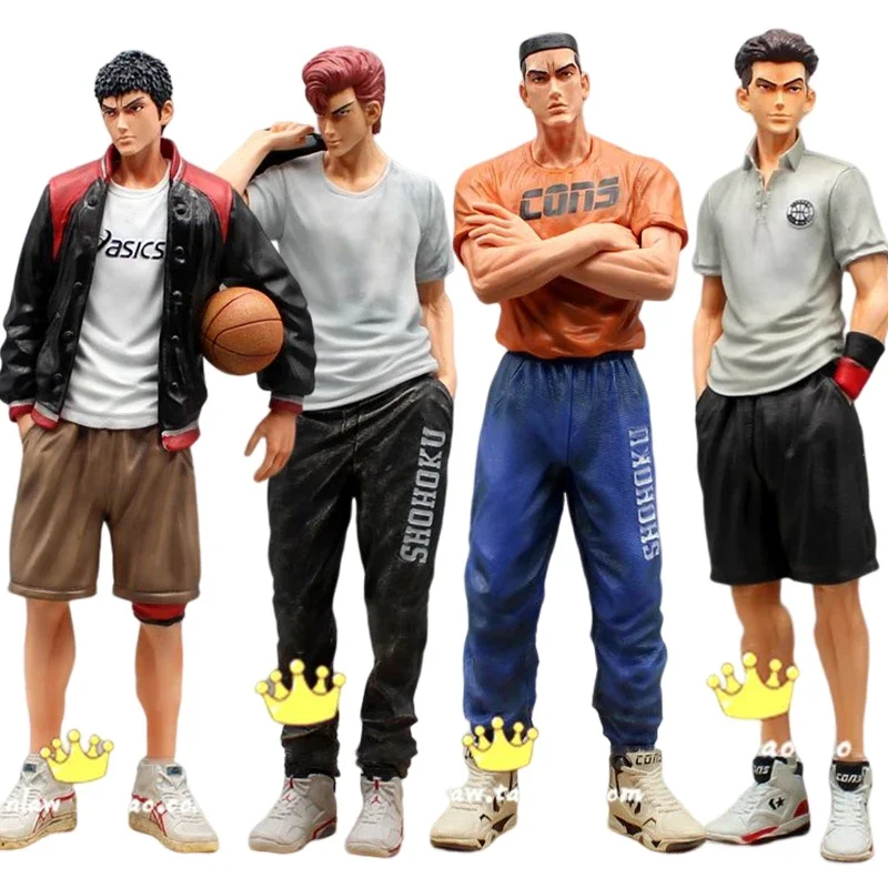 30cm Anime Slam Dunk Action Figure Toys Sakuragi Hanamichi Rukawa Kaede Figuras PVC Figurine Collection Model Gift for Children