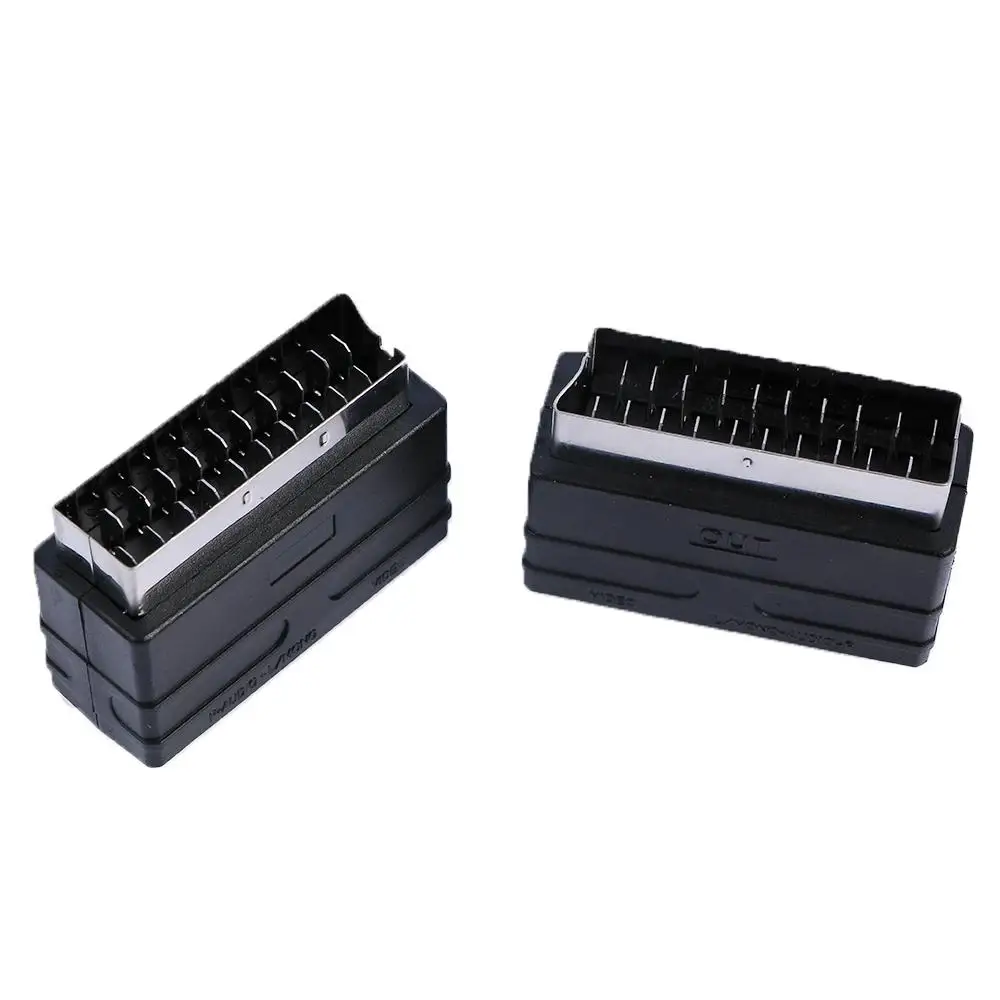 

20 Pins New To 3 RCA Female for TV DVD SCART Male Plug Cable Adapter SCART Converter Audio Video Accessories
