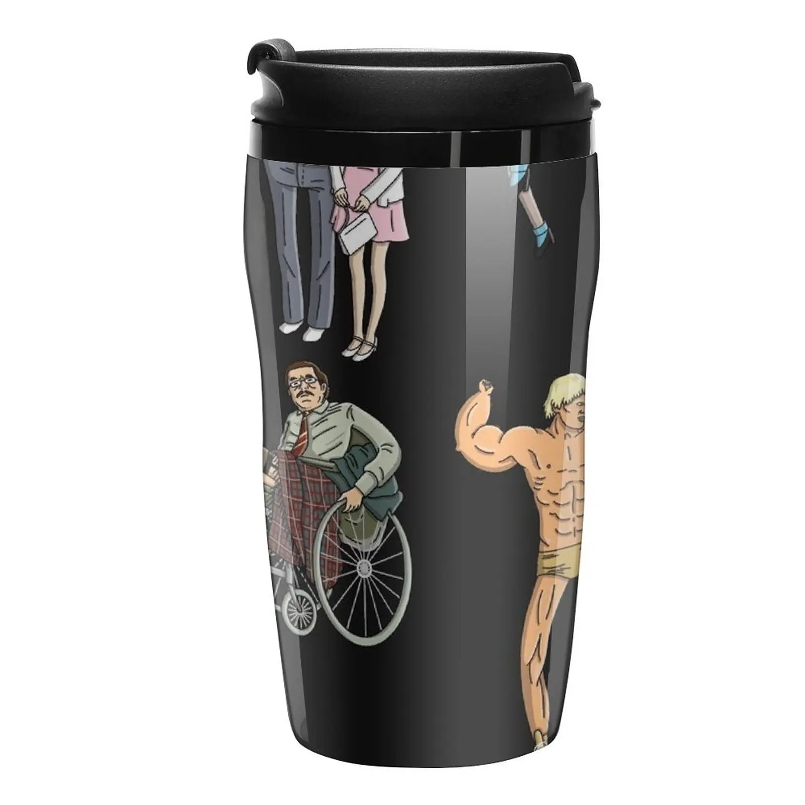 

New Late Night Double Feature Picture Show Travel Coffee Mug Coffee Cup Heat Preservation Cup Coffee Coffee Set Creative Cups