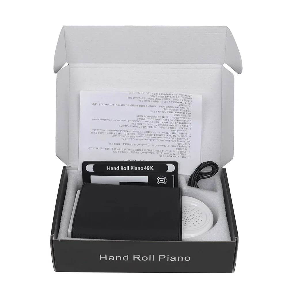 49 Key Hand Rolled Piano Portable Foldable Electronic Piano Electronic Organ USB MIDI Rechargable Keyboard Musical Instrument