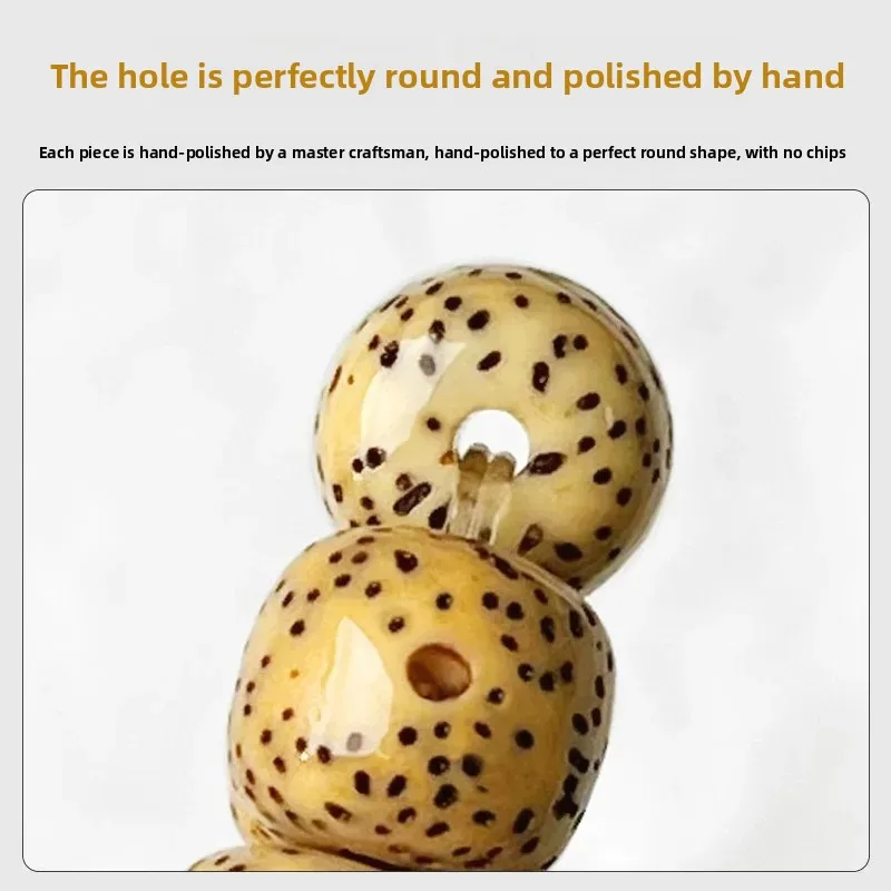 High Density Golden Seed Star Moon Bodhi Bead Single Strand Buddhist Prayer Bracelet For Men And Women Lucky Fortune Blessing view 3