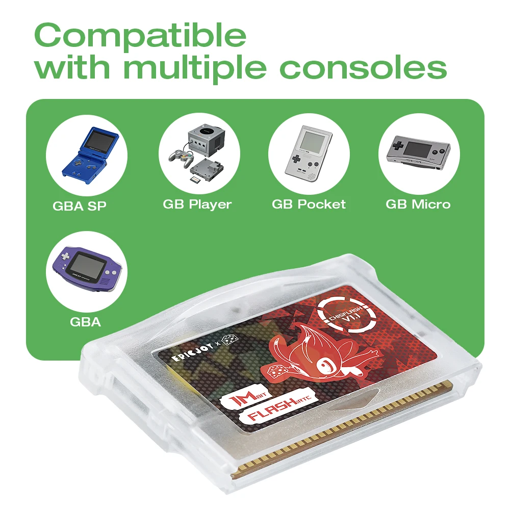 ChisFlash V1.1 Rewritable GBA RTC Cart Original RTC Chip S35190
