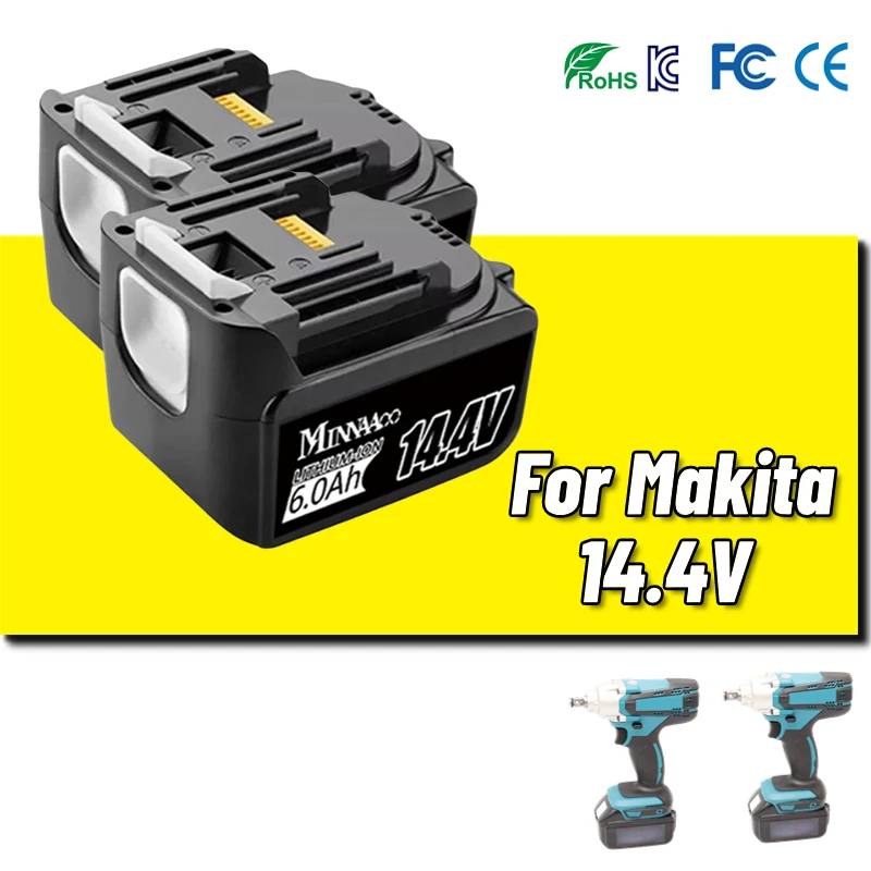 Li-ion Battery Charger for Makita Battery Charger 18V 14.4V BL1860, BL1850, BL1840, BL1830, BL1820, BL1415, BL1440 DC18RC 3A