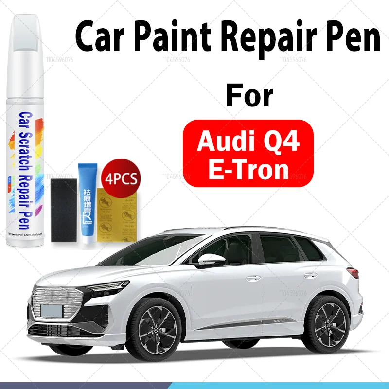 

Ручка для ремонта автомобильной краски для Audi Q4 e-tron 2014-2025 аксессуары для ремонта царапин краска 4 шт. красный A75 синий B45 C1M белый A96 серебристый
