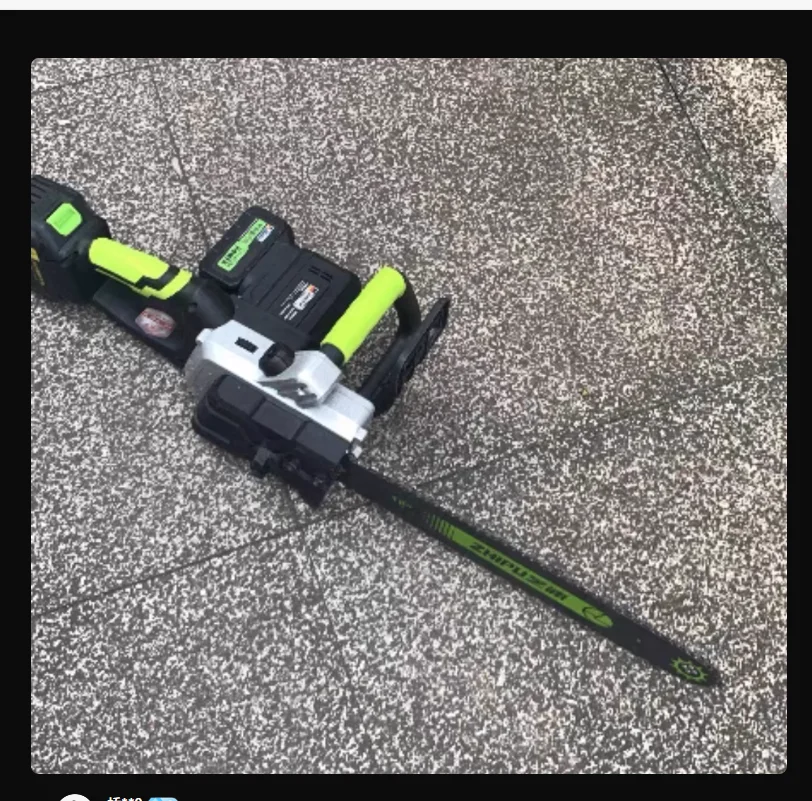 110V/220V Rechargeable Chainsaw with High Battery Capacity for Cutting Trees – Perfect for Home Use CC