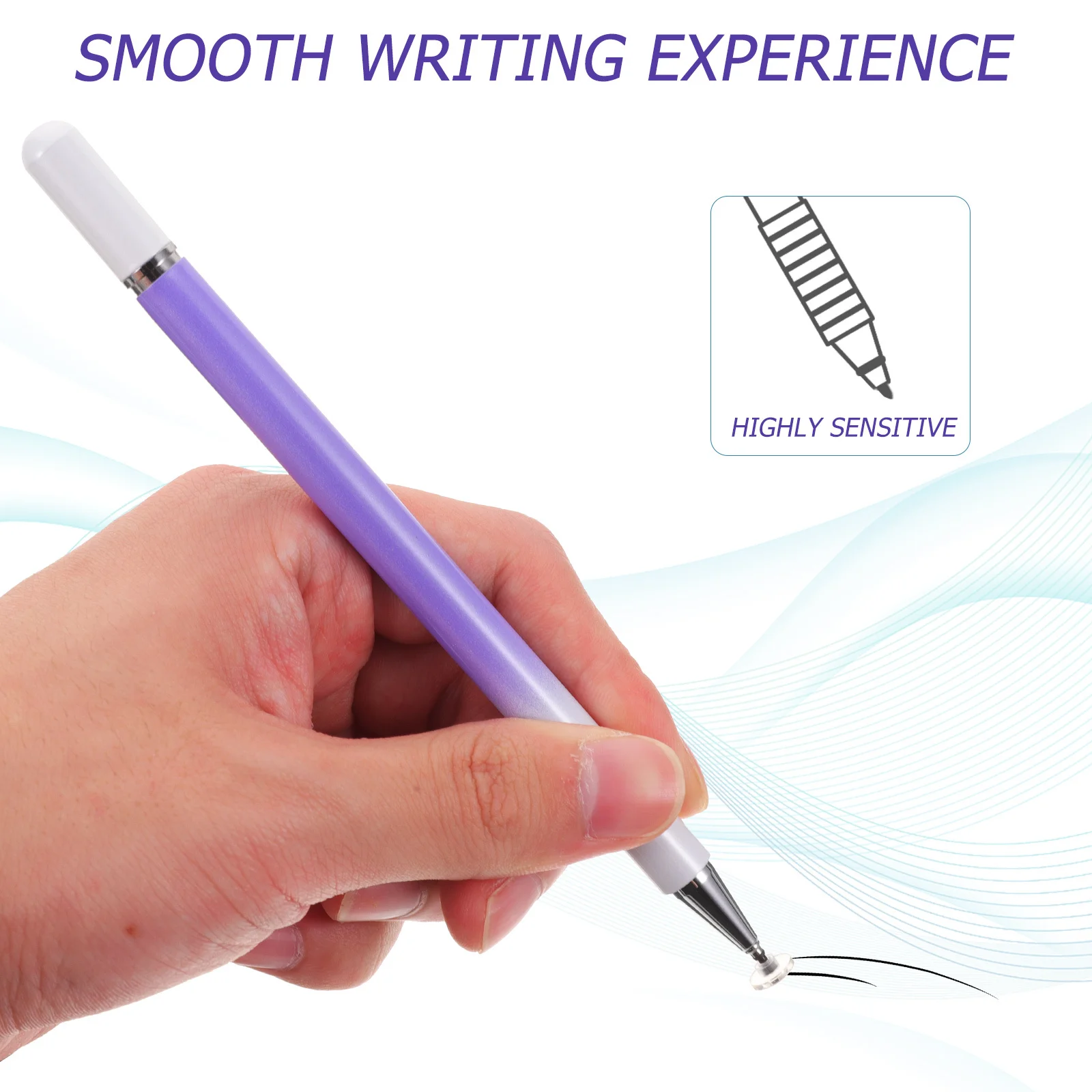 

Стилус для сенсорного экрана, цветной стиль, градиент, высокая чувствительность, металлическая емкостная ручка, инструмент для письма, планшета, сенсорные ручки для экрана